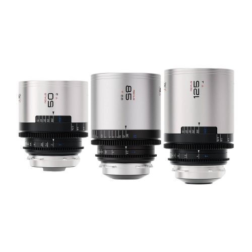 Комплект объективов BLAZAR Remus 50mm, 85mm, 125mm Full-Frame 1.5x Anamorphic (PL Mount, Amber Flare)